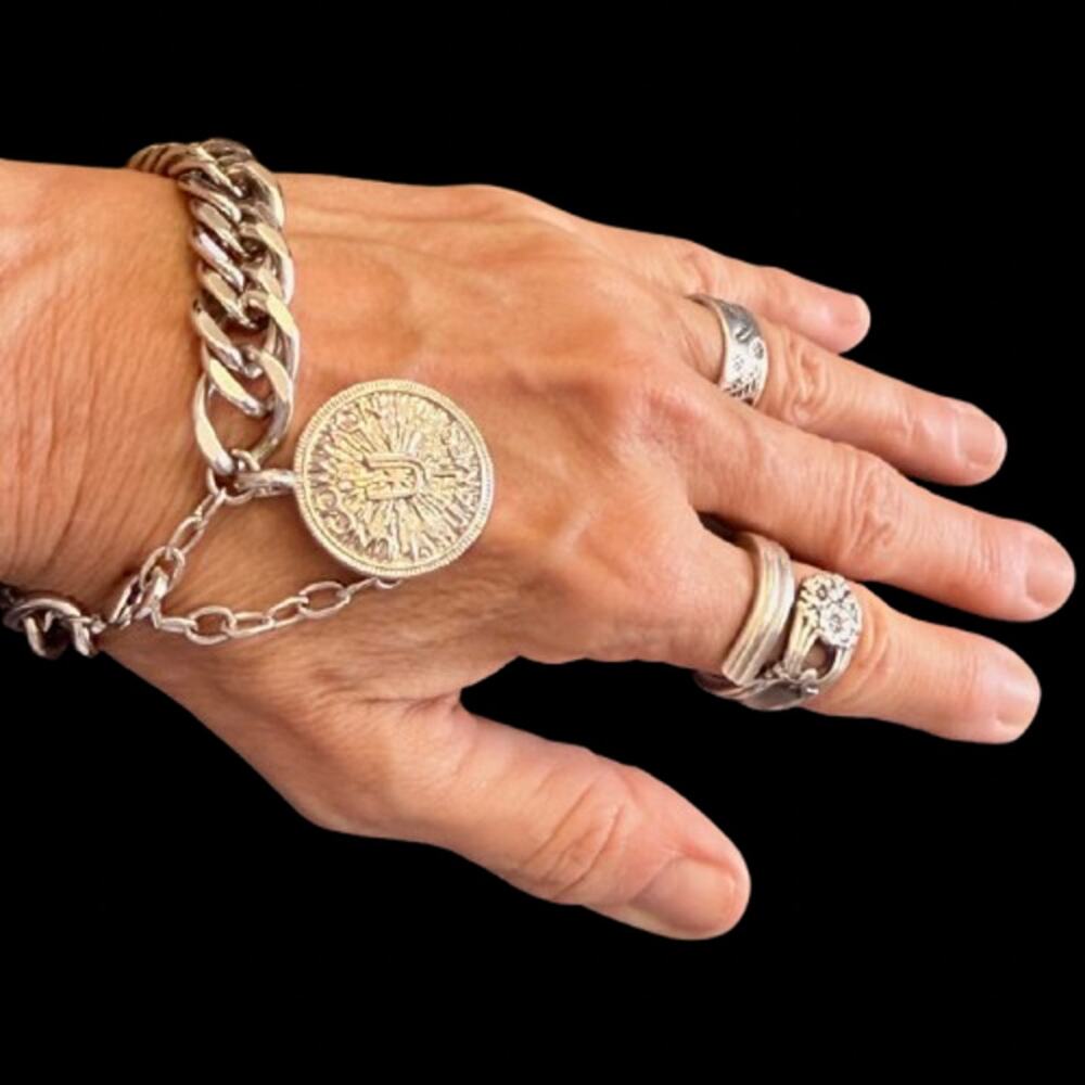 Uncommon James Silver Tone Link Bracelet Kristin Cavallari - Picture 5 of 8